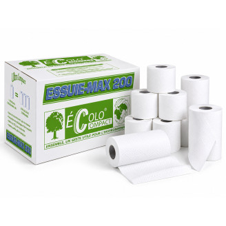 Essuie-tout Max 200 Compact double épaisseur lot de 12
