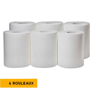 Essuie-tout central gaufré collé 6 bobines double épaisseur