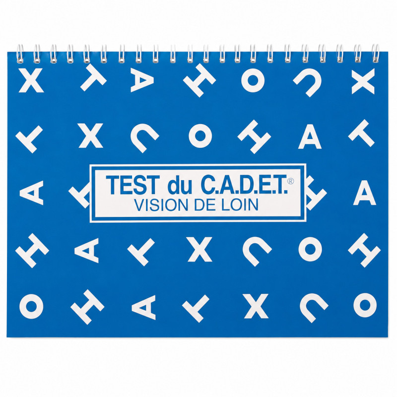 Test de cadet vision de loin lettres MC2 étalonné 2,50 m