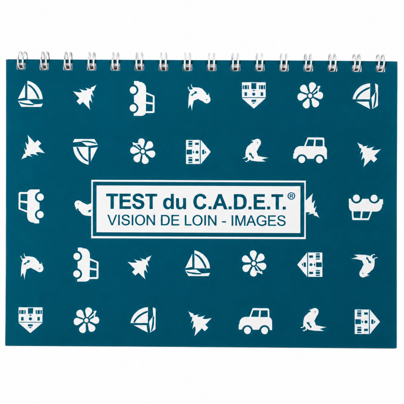 Test de cadet vision de loin 2,50 m lettres images MC2