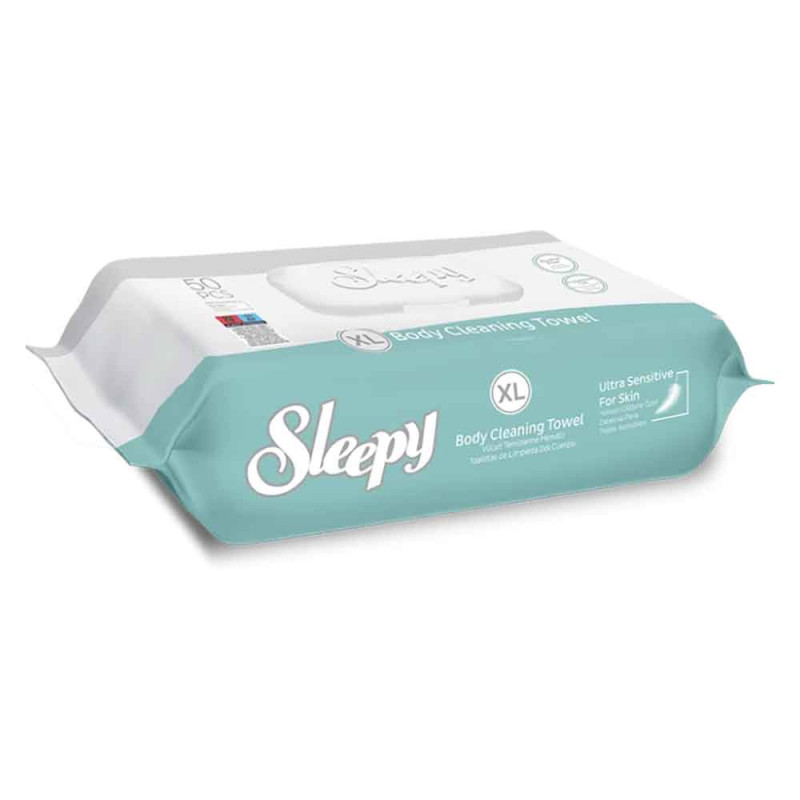 Lingettes adulte Sensitive XL SLEEPY peaux sensibles 50 Lingettes adulte Sensitive XL SLEEPY peaux sensibles 50