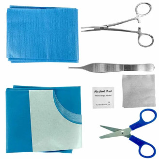 Sets de suture stériles Mediclinic, boîte de 5
