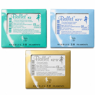 Aiguilles K2 BALLET d’épilation stériles CE - boîte de 50