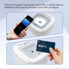 Lecteur carte Vitale Connect A800 bi-fente USB 4-en-1 Lecteur carte Vitale Connect A800 bi-fente USB 4-en-1