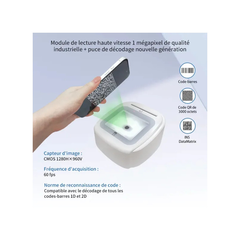 Lecteur carte Vitale Connect A800 bi-fente USB 4-en-1 Lecteur carte Vitale Connect A800 bi-fente USB 4-en-1