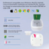 Lecteur carte Vitale Connect A800 bi-fente USB 4-en-1 Lecteur carte Vitale Connect A800 bi-fente USB 4-en-1