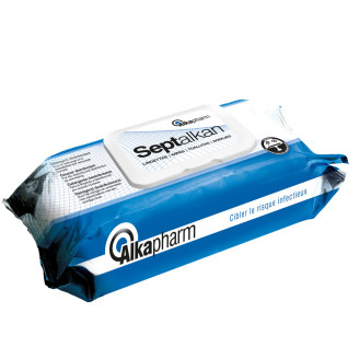 Lingettes Septalkan sans alcool Alkapharm - Boîte de 100