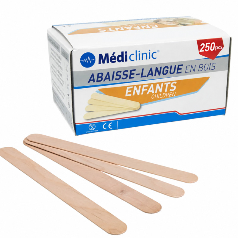 Abaisse-langues en Bois pour Enfants | Help Medical Abaisse-langues en Bois pour Enfants | Help Medical
