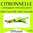 Citronnelle huile essentielle 10 ml pour diffusion Citronnelle huile essentielle 10 ml pour diffusion