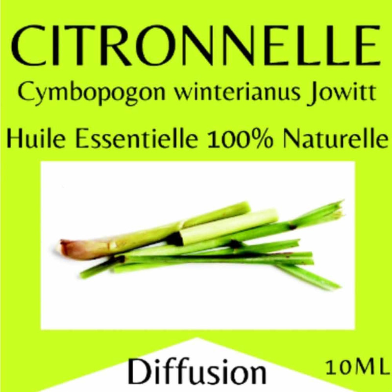Citronnelle huile essentielle 10 ml pour diffusion Citronnelle huile essentielle 10 ml pour diffusion