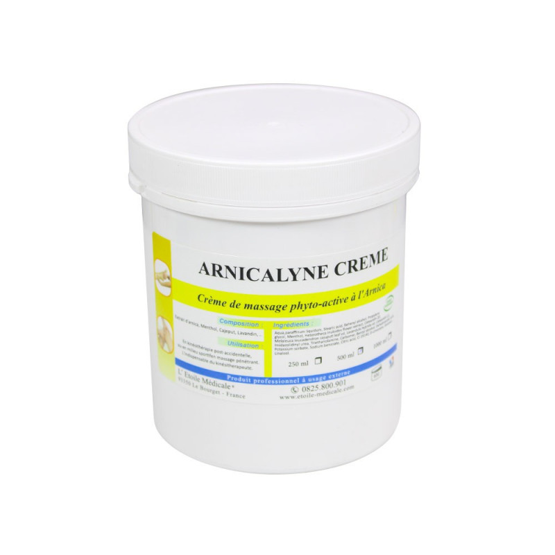 Crème Arnicalyne à l'arnica Étoile Médicale, pot de 500 ml