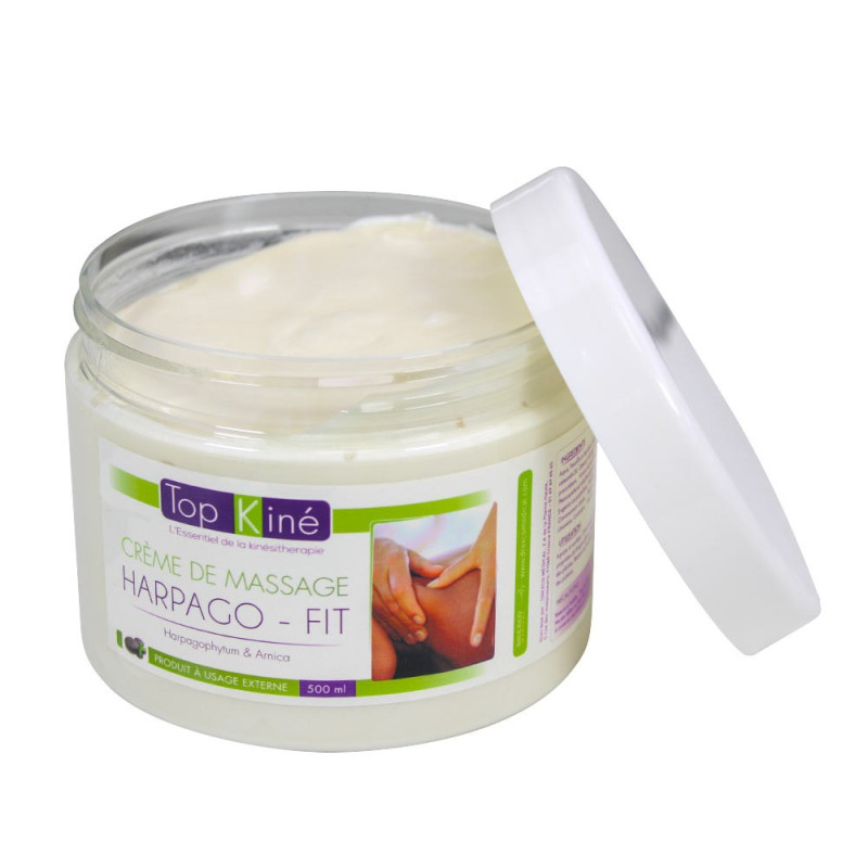 Crème arnica et harpagophytum Top'Kine sans parabènes, 500 ml