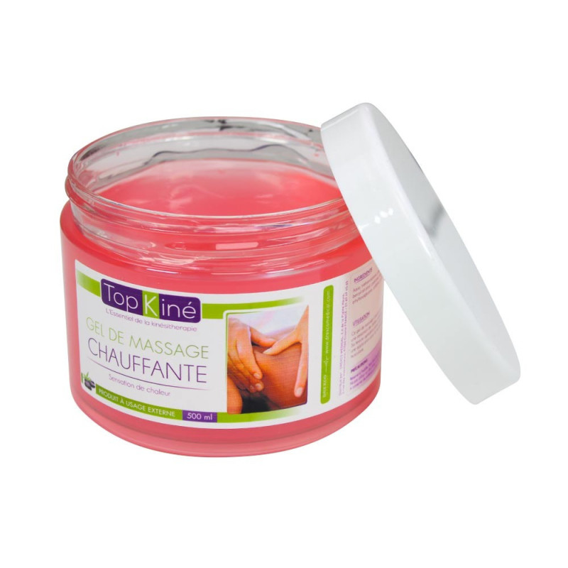 Gel de massage chauffant Top'Kine effet tonifiant, 500 ml Gel de massage chauffant Top'Kine effet tonifiant, 500 ml