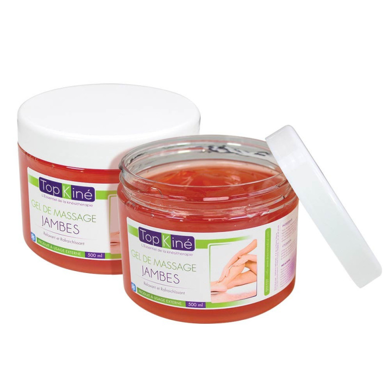 Gel jambes lourdes Top'Kine effet froid intense, pot 500 ml
