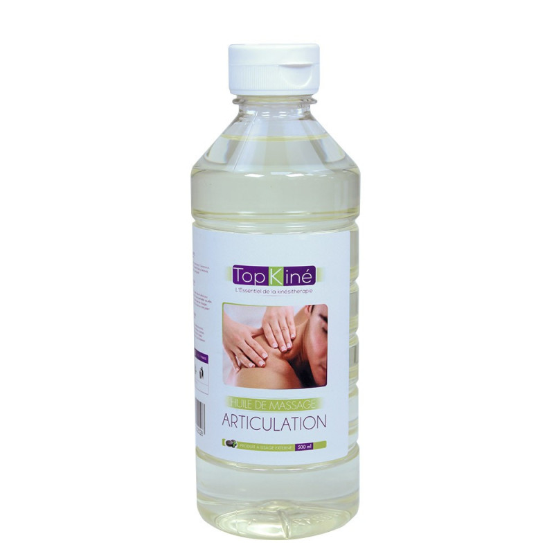Huile Articulation Top'Kine pour massage articulaire, 500 ml