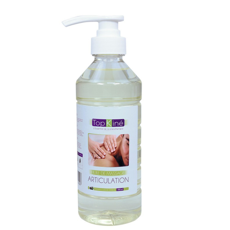Huile Articulation Top'Kine pour massage articulaire, 500 ml