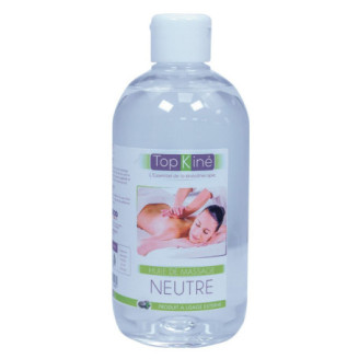 Huile de massage neutre Top'Kine, flacon pompe 500 ml