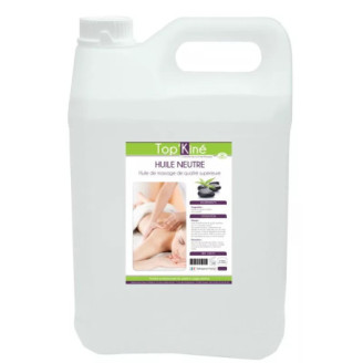 Huile de massage neutre Top'Kine, bidon de 5 litres