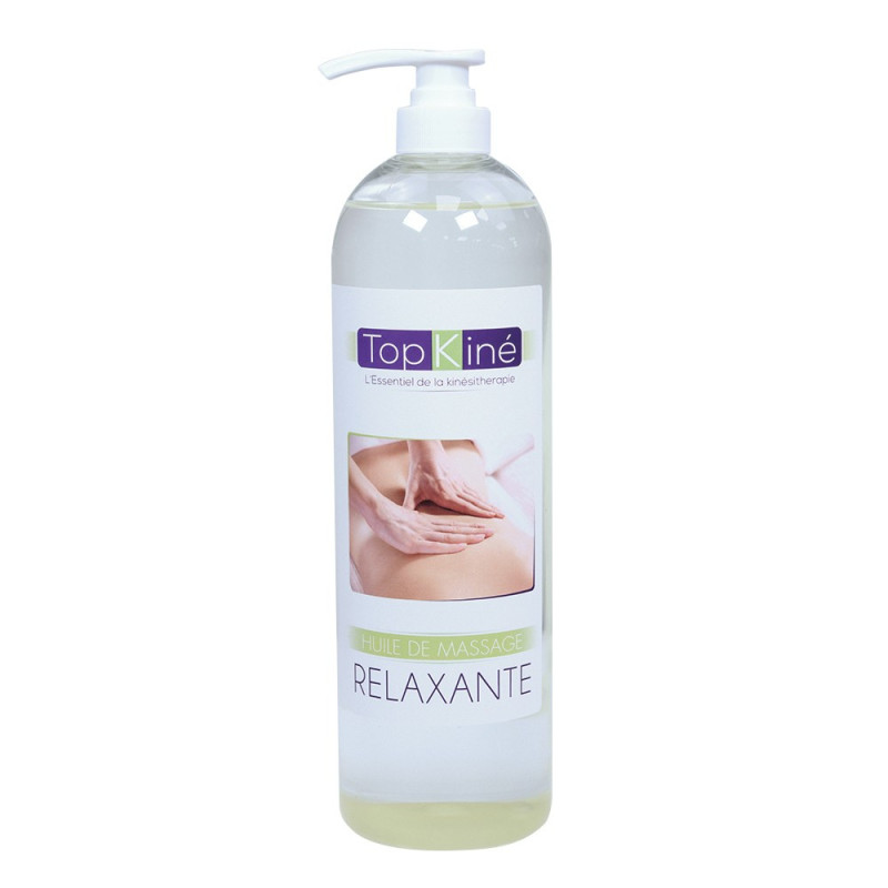 Huile relaxante Top'Kine pour massage de détente, 500 ml Huile relaxante Top'Kine pour massage de détente, 500 ml