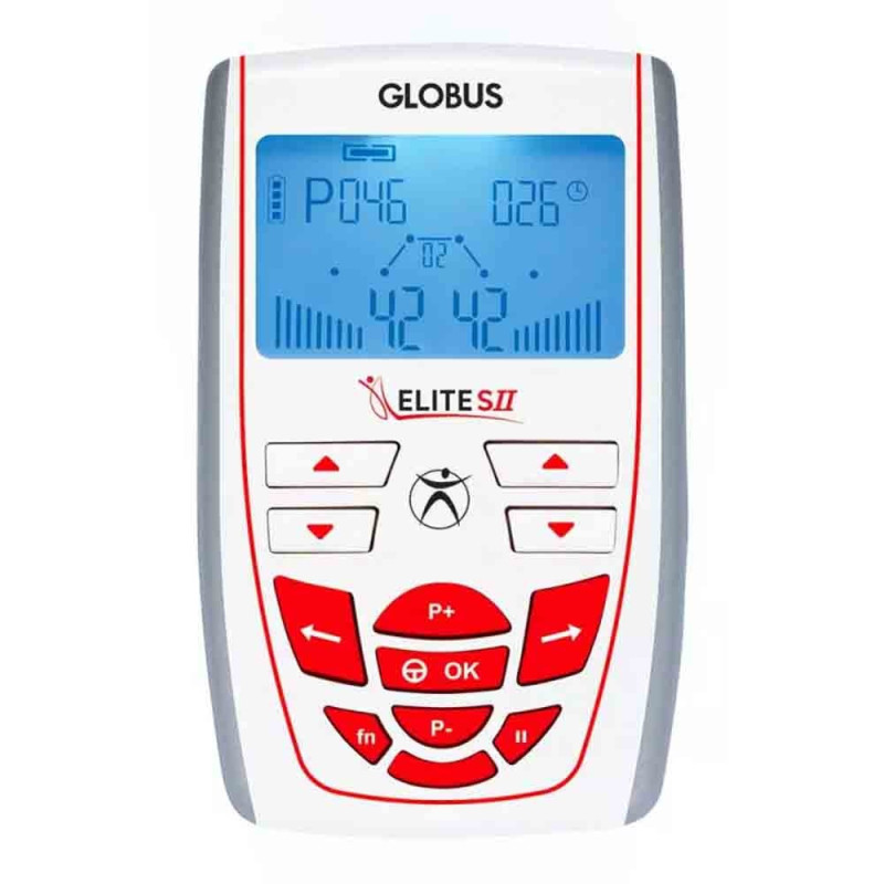Électrostimulateur Globus Elite S2, 2 canaux, 100 programmes Électrostimulateur Globus Elite S2, 2 canaux, 100 programmes