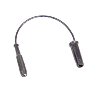 Câble électrothérapie 15 cm, double prise femelle 2 et 4 mm