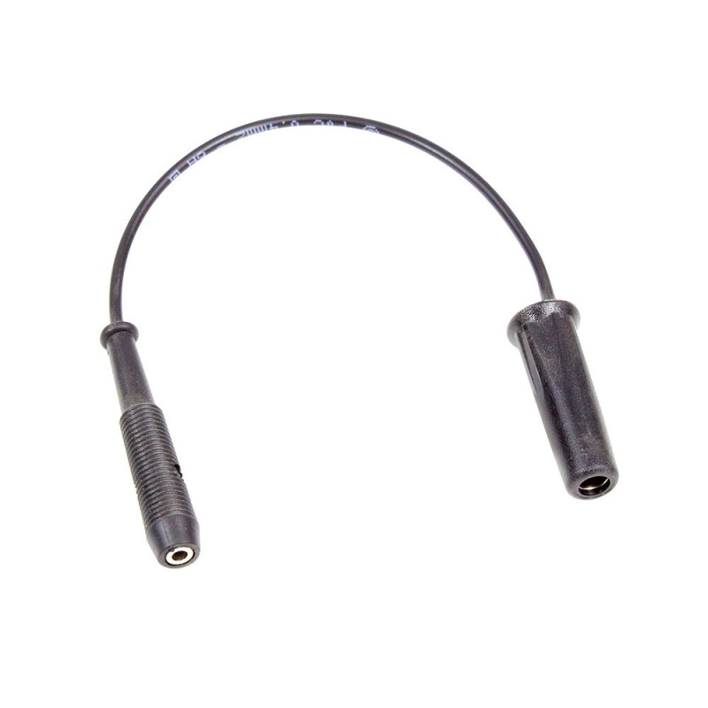 Câble électrothérapie 15 cm, double prise femelle 2 et 4 mm Câble électrothérapie 15 cm, double prise femelle 2 et 4 mm