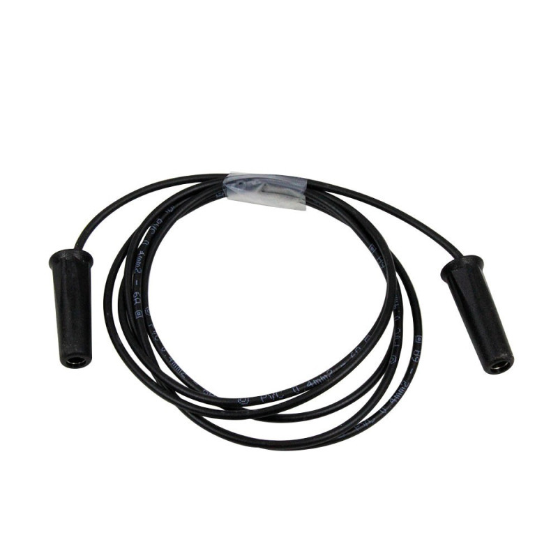 Câble électrothérapie 120 cm, deux prises femelles 4 mm