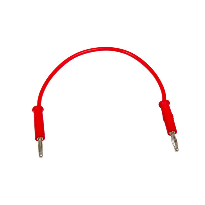 Câble électrothérapie 15 cm avec prise mâle 2 mm Câble électrothérapie 15 cm avec prise mâle 2 mm