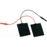 Électrodes silicone carbonée Chamex femelles 4 mm, lot de 2
