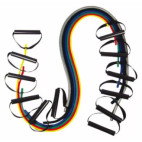 Tube TheraBand 120 cm avec poignées, 5 résistances