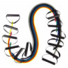Tube TheraBand 120 cm avec poignées, 5 résistances