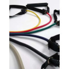 Tube TheraBand 120 cm avec poignées, 5 résistances