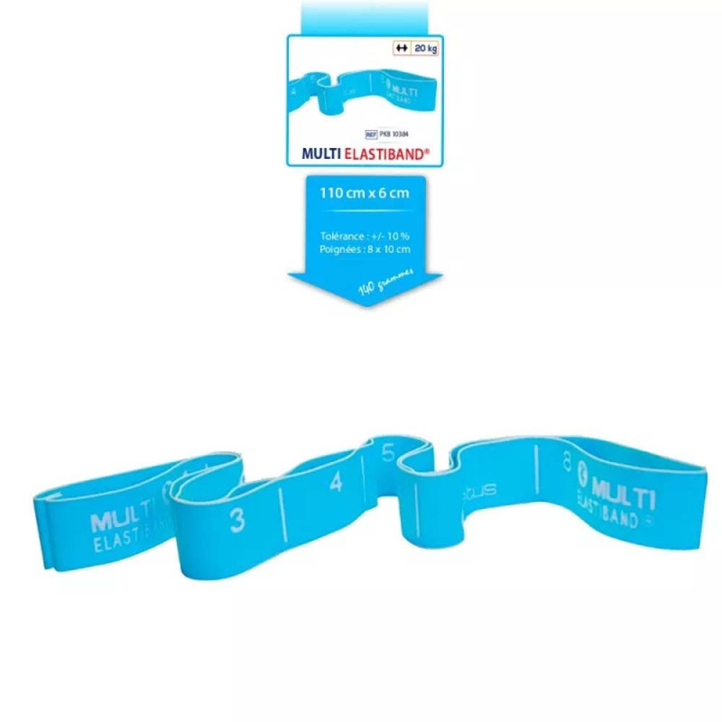 Multi Elastiband Sveltus 110 cm, 20 kg, bande de préhension Multi Elastiband Sveltus 110 cm, 20 kg, bande de préhension