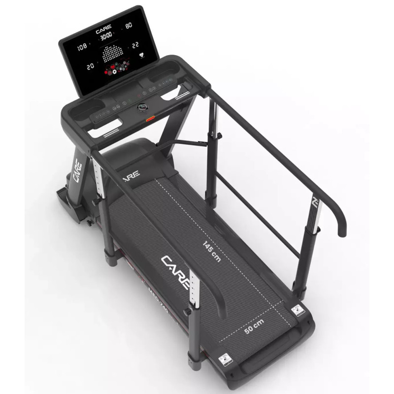 Tapis de course Care MED 740 avec barres et inclinaison