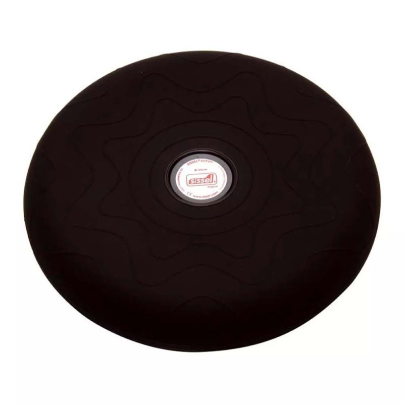 Coussin d'équilibre Dynair Equilibro noir, diamètre 33 cm