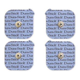Électrodes Dura-Stick Plus 50 x 50 mm à snap, sachet de 4