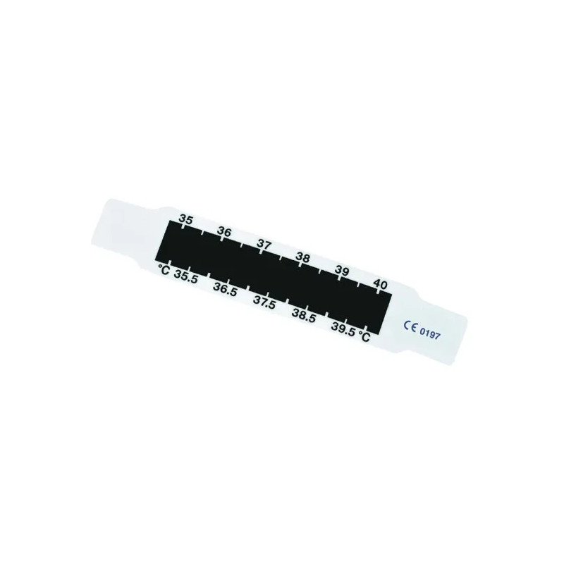 Thermomètre frontal Thermofront à cristaux liquides