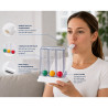 Spiromètre Pulmo-Gain Triflo 2 3 billes débit inspiratoire Spiromètre Pulmo-Gain Triflo 2 3 billes débit inspiratoire
