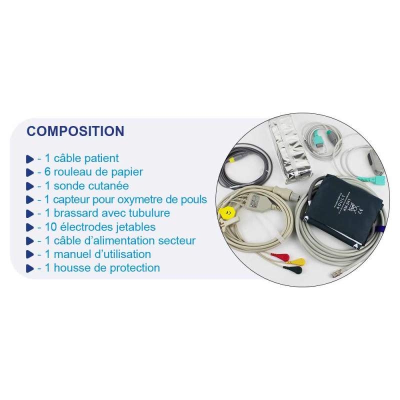 Pack moniteur patient MED 900 LEPU MEDICAL 5 paramètres