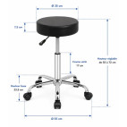 Tabouret Delta 55 MEDICLINIC réglable 5 roues