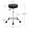 Tabouret Delta 55 MEDICLINIC réglable 5 roues