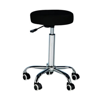 Tabouret médical réglable alu MEDICLINIC, assise Ø 40 cm
