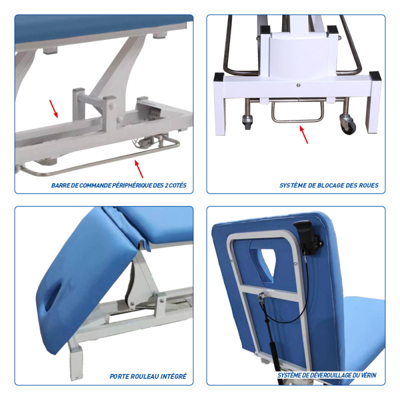 Divan d'examen Delta 55 2 plans MEDICLINIC avec tabouret