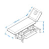 Divan d'examen Delta 55 2 plans MEDICLINIC avec tabouret