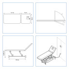 Divan d'examen Delta 55 2 plans MEDICLINIC avec tabouret