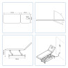 Divan d'examen Delta 55 2 plans MEDICLINIC avec tabouret