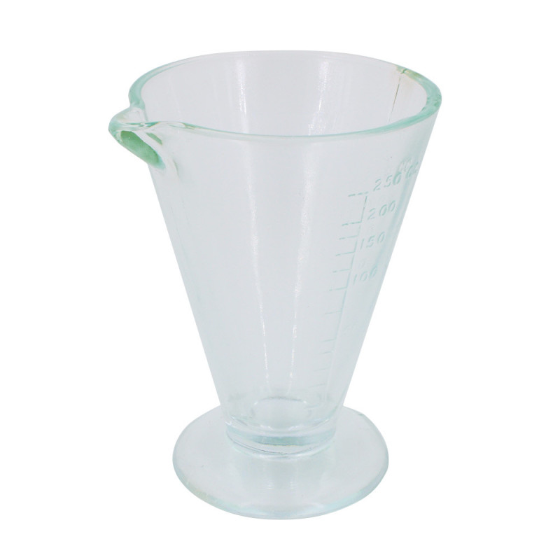 Verre à pied gradué 250 ml SANS MARQUE