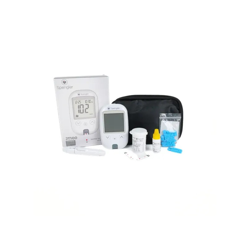 Glucomètre JT100 SPENGLER kit complet 500 résultats