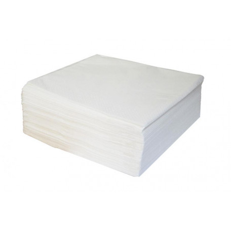 Serviettes blanches 3 plis 40 x 40 cmle paquet de 70 unités