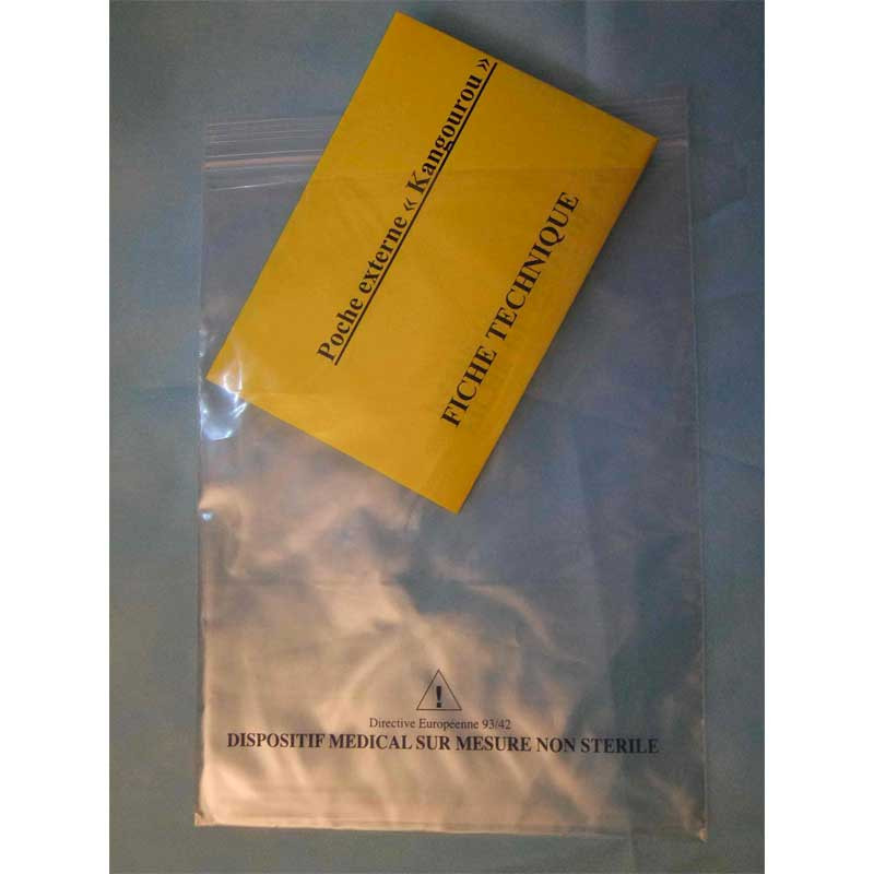 Sachets plastique à fermeture zip avec pochette Kangourou - Sachet  plastique